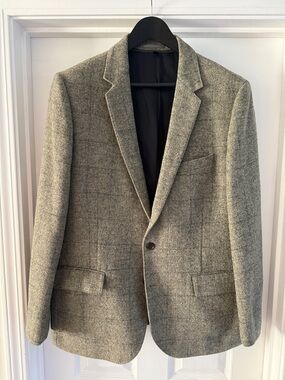 J. Crew Grey Tweed Sport Coat Blazer
